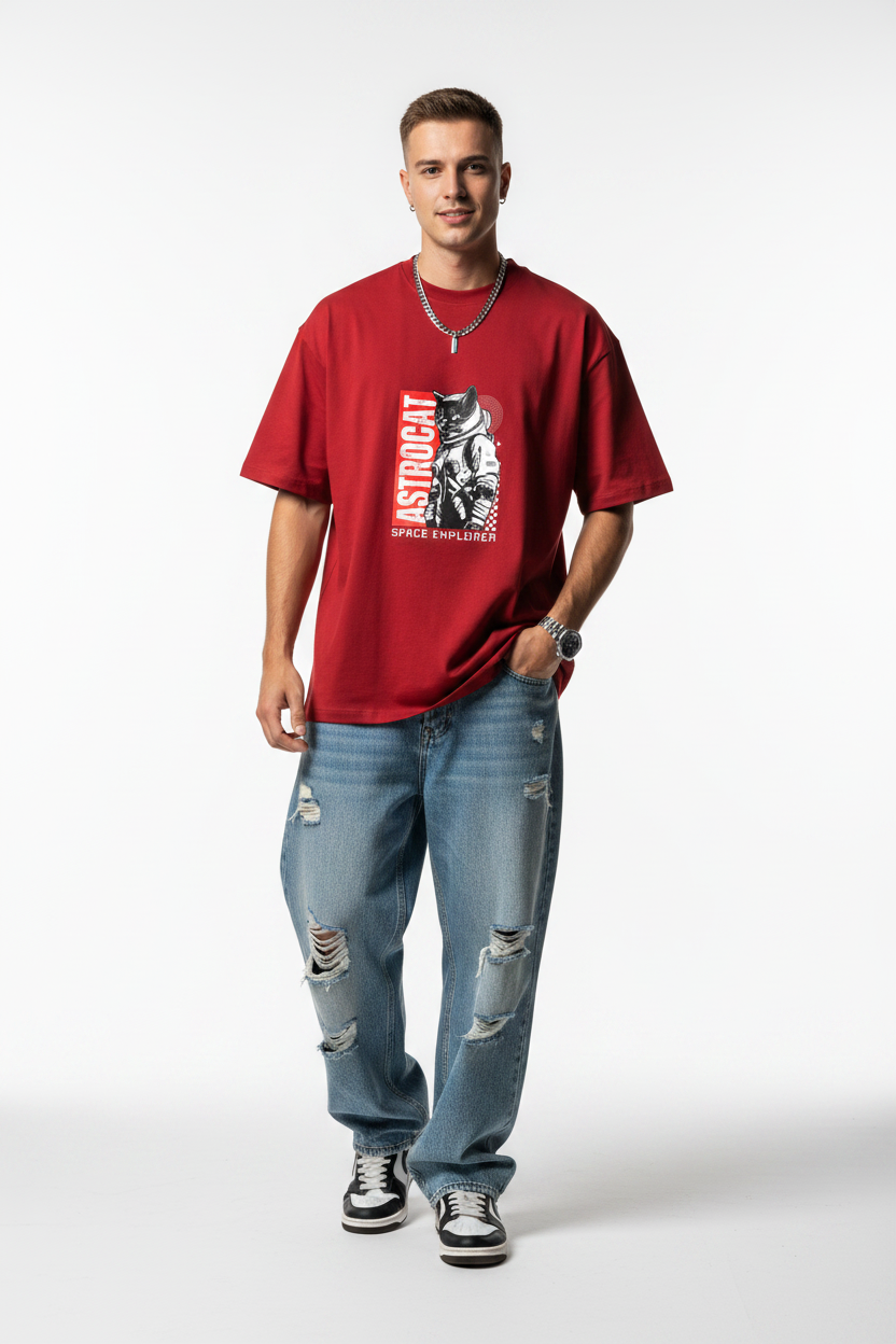 Astrocat Graphic T-shirt | The Royal Cartel Fashion