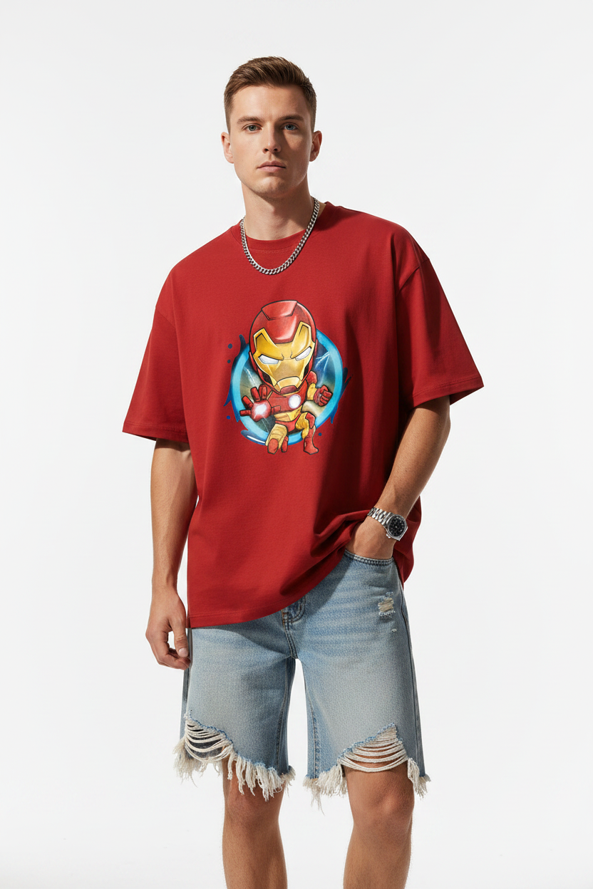 Iron Man Marvel Chibi Graphic T-shirt | The Royal Cartel Fashion