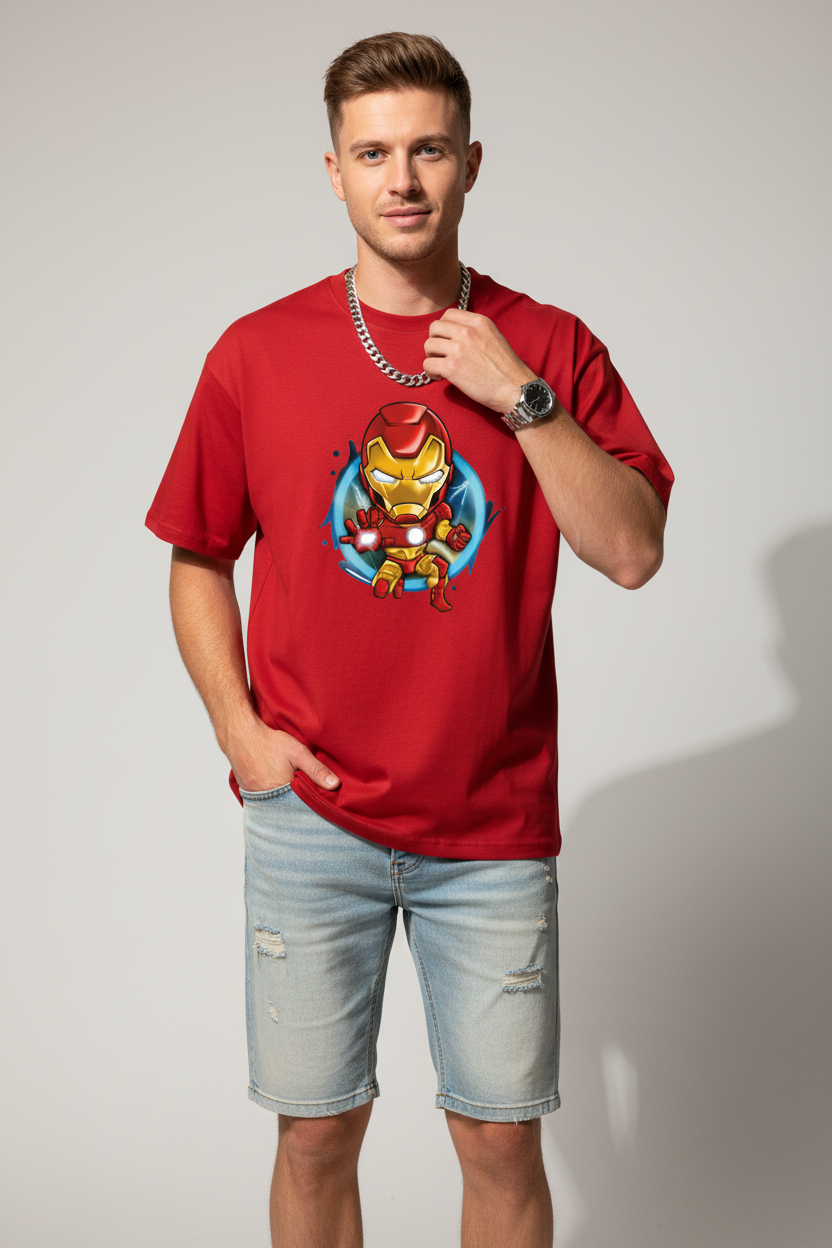 Iron Man Marvel Chibi Graphic T-shirt | The Royal Cartel Fashion