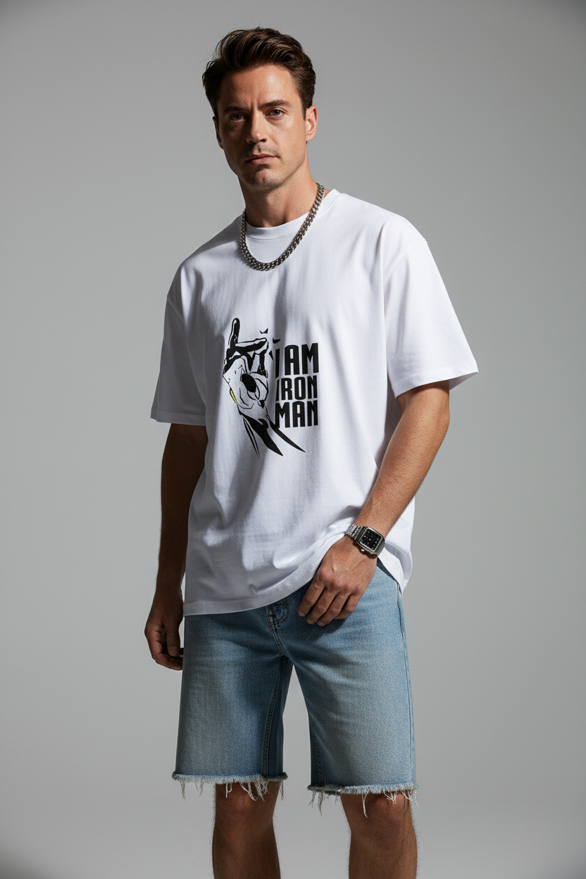 🦾 I Am Iron Man Graphic T-shirt | The Royal Cartel Fashion