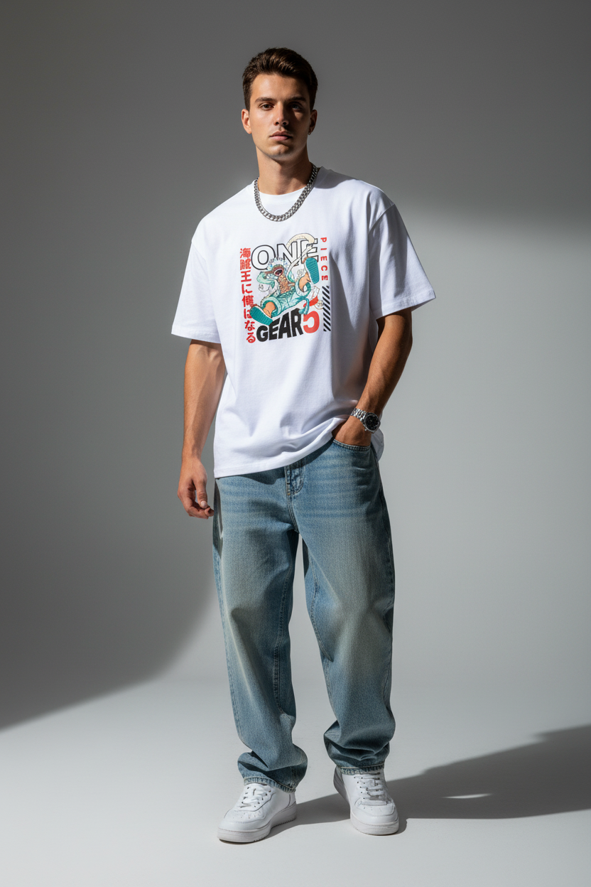One Piece Luffy Gear 5 Premium T-shirt | The Royal Cartel Fashion