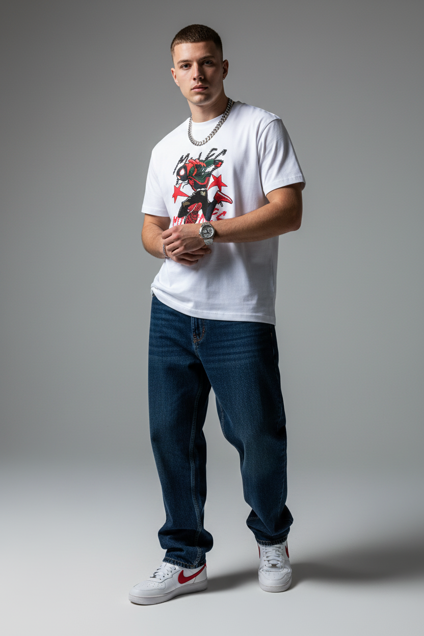 Spider-Man Miles Morales Streetwear Graphic T-shirt