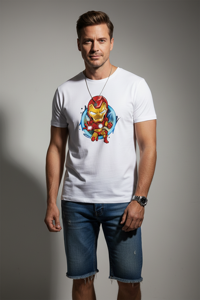 Iron Man Marvel Chibi Graphic T-shirt | The Royal Cartel Fashion