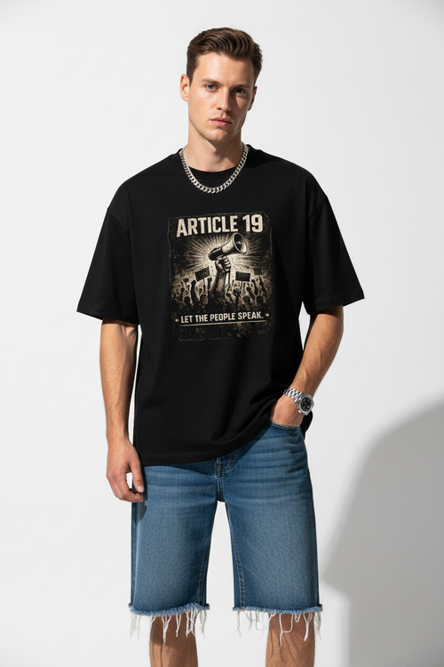 Article 19 Let The People Speak 📢 Graphic T-shirt | The Royal Cartel Fashion