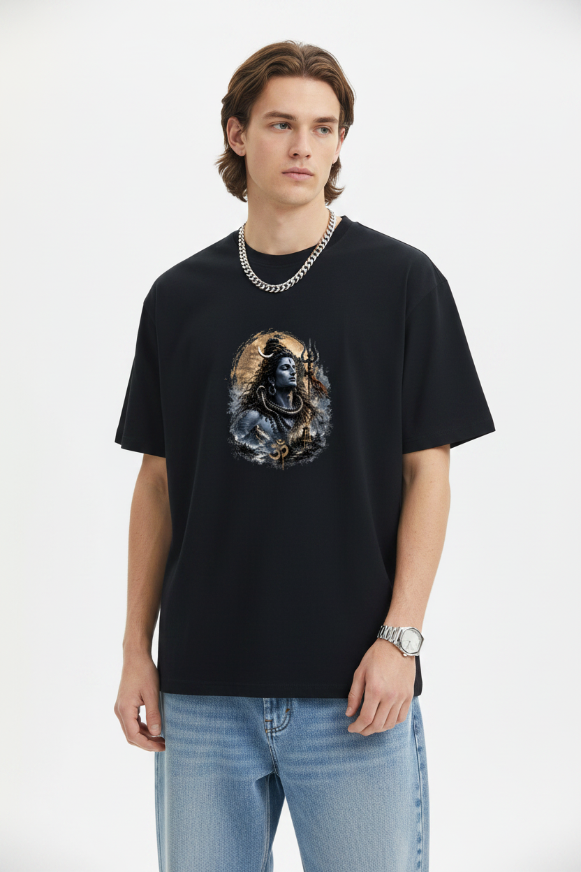 🔱 Mahadev Himalaya Temple Graphic T-Shirt