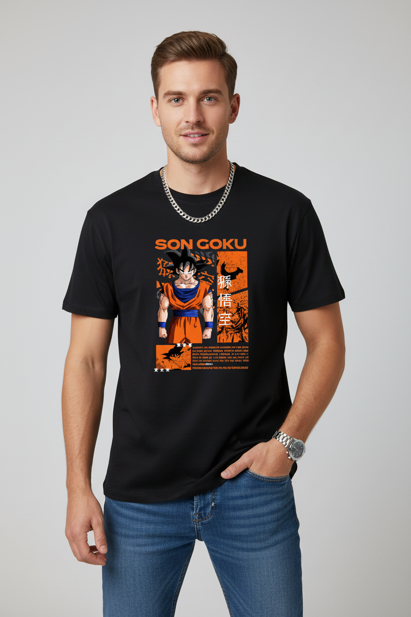 ⚡ Son Goku Saiyan Graphic T-shirt