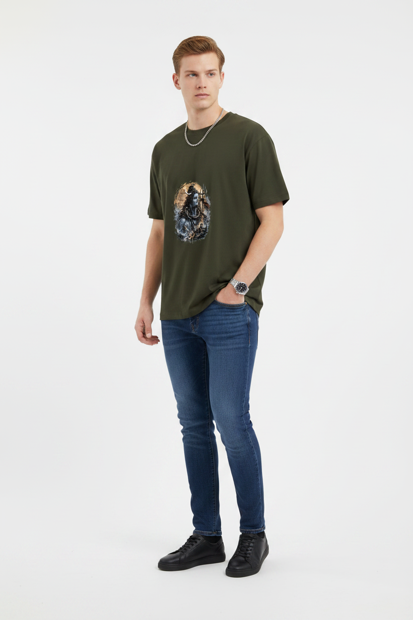 🔱 Mahadev Himalaya Temple Graphic T-Shirt
