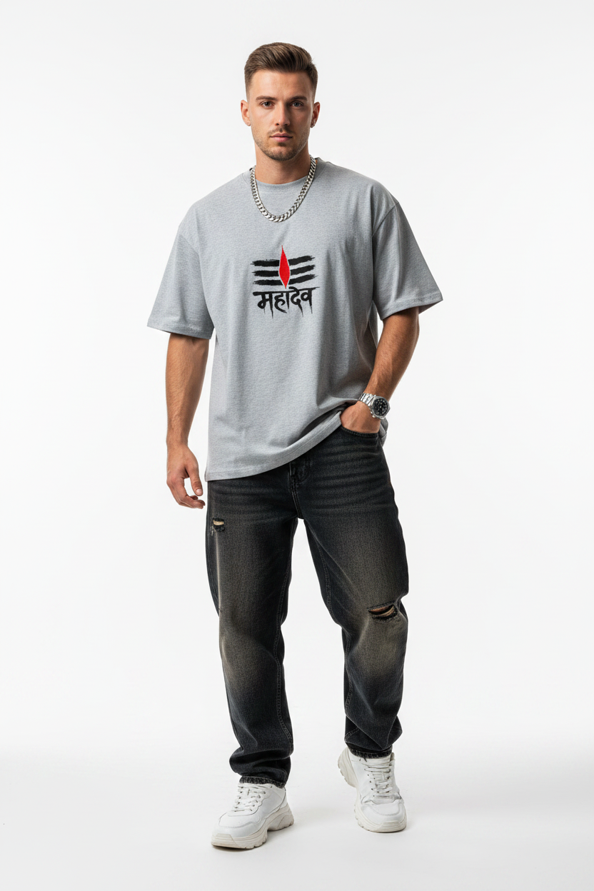 🔱 A Mahadev Calligraphy Unisex T-shirt | The Royal Cartel Fashion