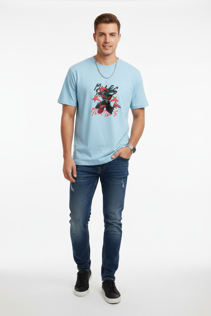 Spider-Man Miles Morales Streetwear Graphic T-shirt