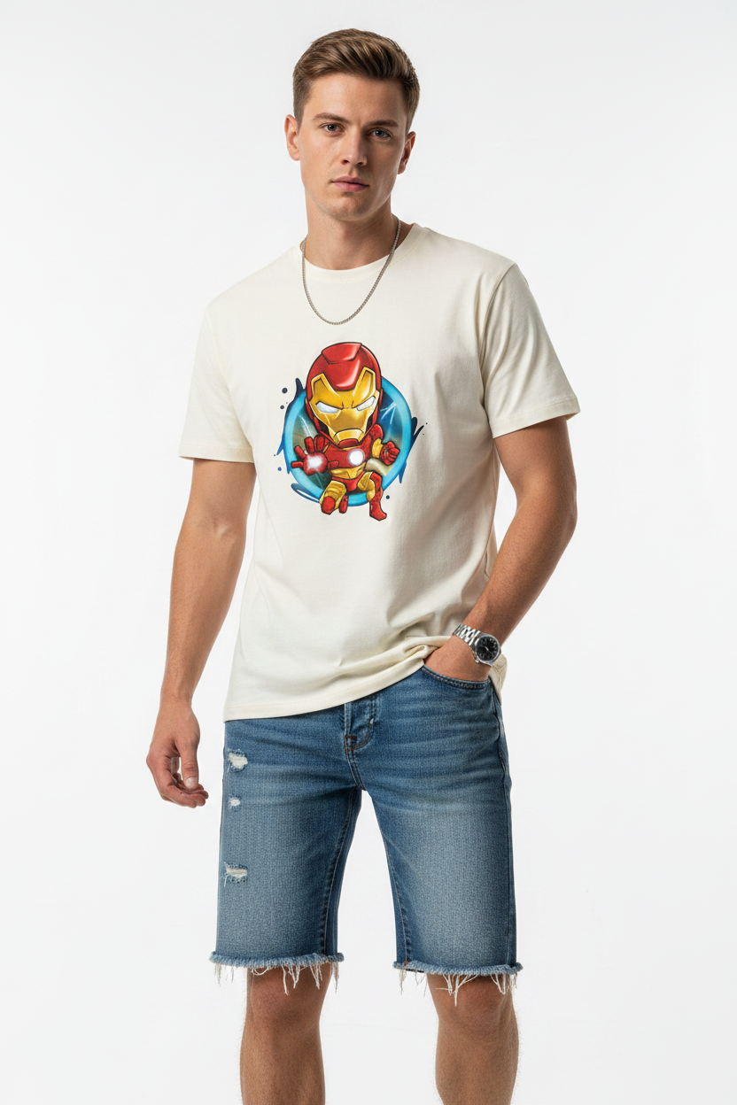 Iron Man Marvel Chibi Graphic T-shirt | The Royal Cartel Fashion