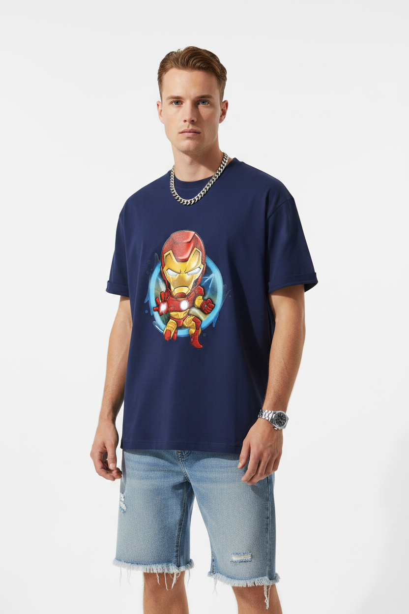 Iron Man Marvel Chibi Graphic T-shirt | The Royal Cartel Fashion
